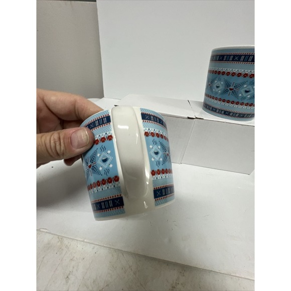 Omni Hotels & Resorts Colab W/ Honey & Hank Mug Set Of 2 fair Isle hot chocolate - Picture 7 of 8